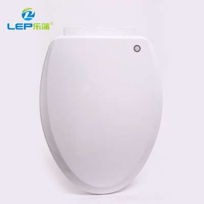 black and white elegent soft closing toilet seat cover