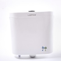 Plastic Square Slim Toilet Dual Flush Water Tanks