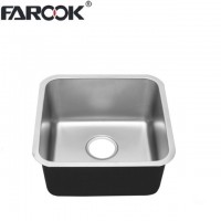 Square Bowl Steel Kitchen Sink Single Bowl