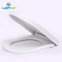 New design Bathroom One button Quick Release Soft Close Luxury Elongated White Plastic Toilet Seat