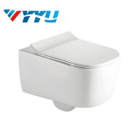 038 Europe design Rimless  Economic Modern washdown square shape toilet bowl